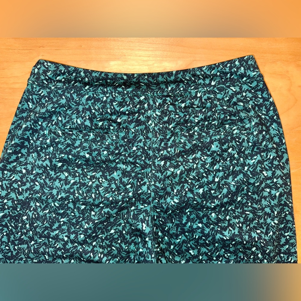 Lululemon Jet Crop (Slim) *Luxtreme Mountain Peaks Black Forage Teal - Picture 13 of 14